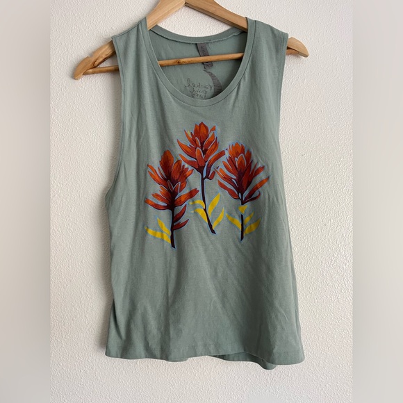 Rachel Pohl Art Paintbrushes Muscle Tank - Picture 2 of 8